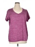 Spalding Athletic 100% Polyester Purple Active T-Shirt Size 1X - photo 1