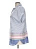 Talbots 100% Cotton Stripes Blue Short Sleeve Blouse Size L - photo 5