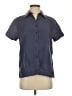 L.L.Bean 100% Linen Blue Short Sleeve Blouse Size XS - photo 1
