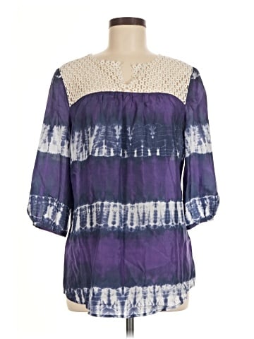 Calypso St. Barth For Target 3/4 Sleeve Silk Top (view 1)