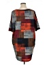 Lularoe Color Block Orange Brown Kimono Size XL - photo 2