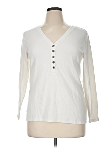 Caslon Long Sleeve Henley (view 1)