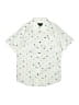 Hurley 100% Cotton Print Ivory Short Sleeve Button-Down Shirt Size 10 - 12 - photo 1