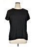 Worthington 100% Polyester Black Short Sleeve Top Size XL - photo 1