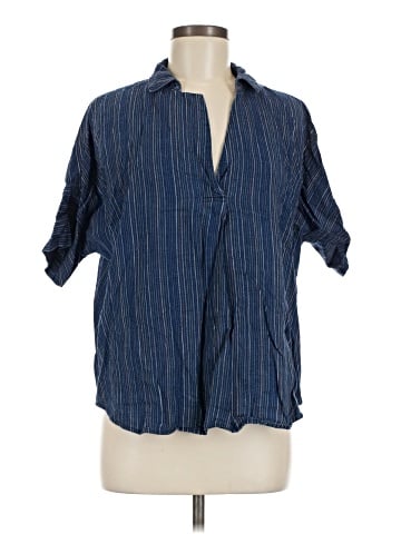 Madewell 3/4 Sleeve Button-Down Shirt (view 1)