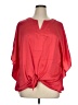 Chico's 100% Polyester Red 3/4 Sleeve T-Shirt Size XL (3) - photo 1