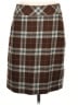 L.L.Bean Plaid Brown Wool Skirt Size 10 - photo 1