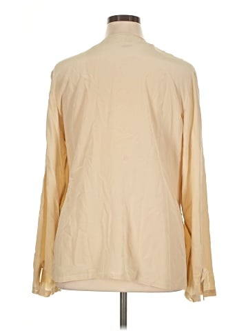 August Silk Long Sleeve Silk Top (view 2)
