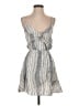 Express 100% Polyester Stripes Gray Casual Dress Size XS - photo 1