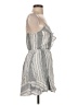 Express 100% Polyester Stripes Gray Casual Dress Size XS - photo 4