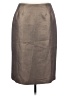 Kasper 100% Polyester Metallic Gold Brown Formal Skirt Size 6 - photo 1