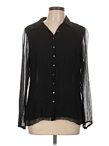 Alfani Long Sleeve Silk Top (view 1)