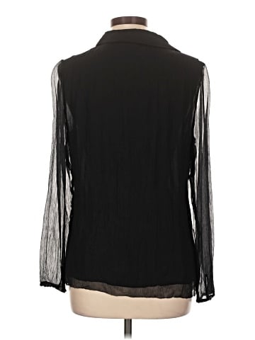 Alfani Long Sleeve Silk Top (view 2)