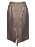 Kasper 100% Polyester Metallic Gold Brown Formal Skirt Size 6 - photo 2