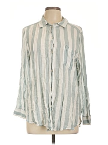 American Eagle Outfitters Long Sleeve Button-Down Shirt (view 1)