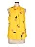 Daniel Rainn 100% Polyester Yellow Sleeveless Blouse Size L - photo 1