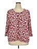 Talbots Red 3/4 Sleeve Blouse Size 3X - photo 1