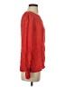 J.Crew 100% Silk Red Long Sleeve Silk Top Size 0 - photo 4