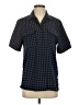 Milano 100% Polyester Polka Dots Blue Short Sleeve Blouse Size S - photo 1