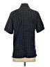 Milano 100% Polyester Polka Dots Blue Short Sleeve Blouse Size S - photo 2