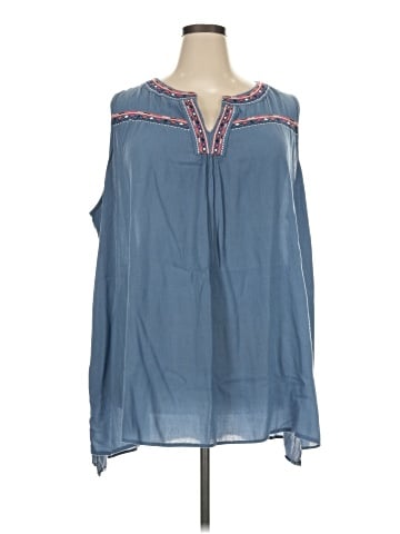 Terra & Sky Sleeveless Blouse (view 1)