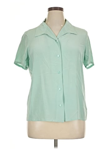 Jaclyn Smith Short Sleeve Silk Top (view 1)