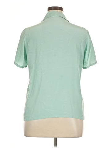 Jaclyn Smith Short Sleeve Silk Top (view 2)