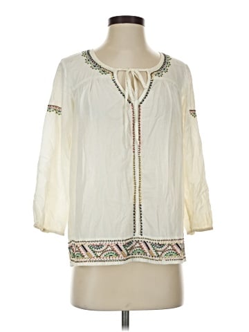 Velvet 3/4 Sleeve Blouse (view 1)
