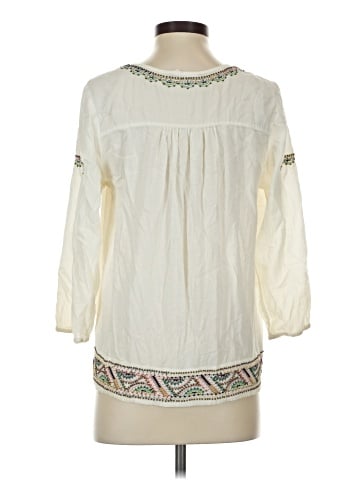 Velvet 3/4 Sleeve Blouse (view 2)