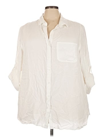 Velvet Heart 3/4 Sleeve Button-Down Shirt (view 1)