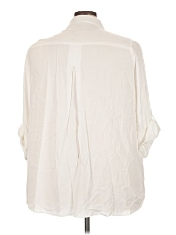 Velvet Heart 3/4 Sleeve Button-Down Shirt (view 2)