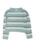Cat & Jack Stripes Teal Pullover Sweater Size 6 - 6X - photo 1