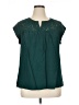 Daniel Rainn 100% Polyester Teal Short Sleeve Blouse Size 1X - photo 1