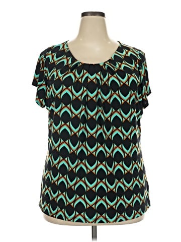 Worthington Short Sleeve Blouse (view 1)