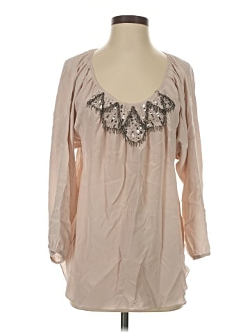 Rebecca Taylor Long Sleeve Silk Top (view 1)