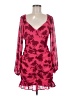 Lush 100% Polyester Red Cocktail Dress Size M - photo 1