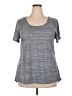Lularoe Marled Solid Gray Short Sleeve T-Shirt Size 22 - 24 - photo 1