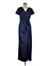 JS Collections Blue Casual Dress Size 8 - photo 1