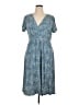 L.L.Bean Paisley Blue Casual Dress Size XL - photo 1
