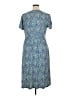 L.L.Bean Paisley Blue Casual Dress Size XL - photo 2