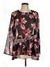 LOGO by Lori Goldstein 100% Polyester Black Long Sleeve Blouse Size M - photo 1