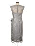 Adrianna Papell 100% Polyester Silver Cocktail Dress Size 4 - photo 2