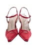 Martinez Valero 100% Leather Color Block Red Heels Size 6 - photo 2