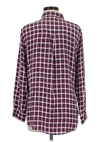 Equipment Long Sleeve Silk Top (view 2)