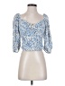 Hutch Blue 3/4 Sleeve Blouse Size S - photo 1