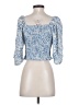 Hutch Blue 3/4 Sleeve Blouse Size S - photo 2