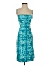 BCBGMAXAZRIA Tropical Teal Cocktail Dress Size XS - photo 1