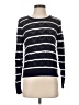 Gap 100% Cotton Stripes Silver Pullover Sweater Size S - photo 1