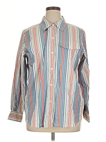 Liz Claiborne Long Sleeve Button-Down Shirt (view 1)