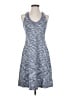 MPG Chevron-herringbone Gray Casual Dress Size S - photo 1